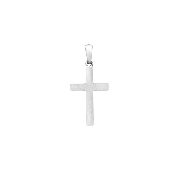 Aagaard\'s RHOD. SØLV KORS 13 X 19,5 MM