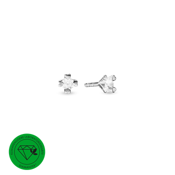 Aagaard's MARY Ørestik sølv LG DIAMANT 2x0,05CT