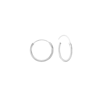 Aagaard's RHOD. SØLV CREOL 12 MM, TRÅD 1 MM MASSIV