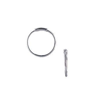 Aagaard's RHOD. SØLV CREOL 15,5mm TRÅD 1MM VRID