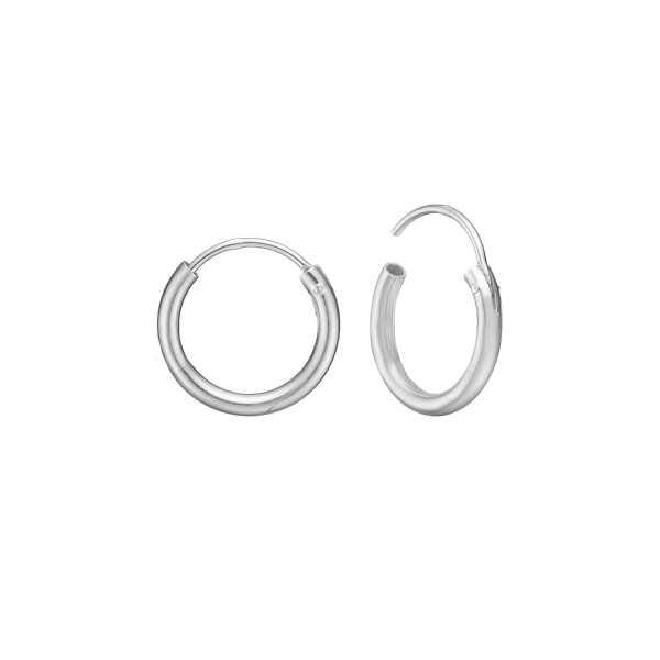 Aagaard\'s RHOD. SØLV CREOL 16MM, TRÅD 2 MM M/VIPPE