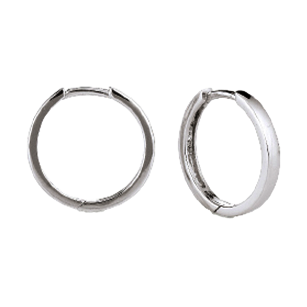 Aagaard\'s RHOD. SØLV CREOL 32MM, TRÅD 2 MM M/KLAPL