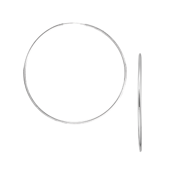 Aagaard's RHOD. SØLV CREOL 55 MM, TRÅD 1,2 MM M/VI