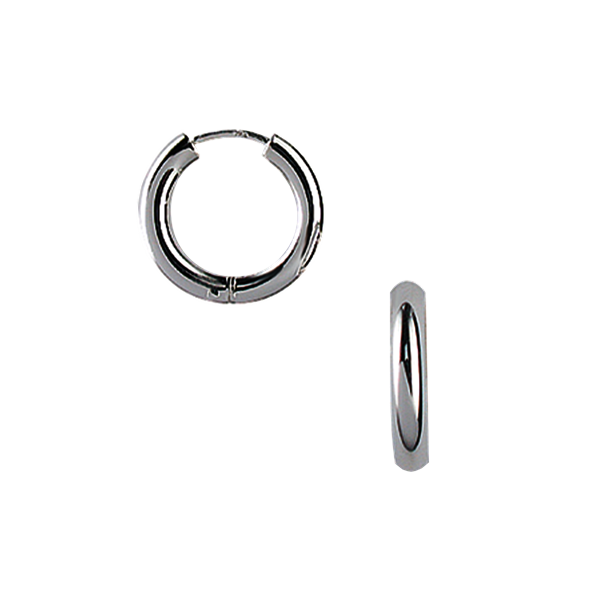 Aagaard\'s RHOD. SØLV CREOL 16MM, TRÅD 2,7MM M/KLAP