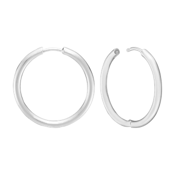 Aagaard's RHOD. SØLV CREOL  28 MM TRÅD 2,5 MM M/KL