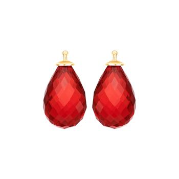 Heinzendorff's Glas facetteret farve20 m/fg sølv - par