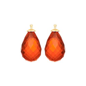 Heinzendorff's Glas facetteret farve68 m/fg sølv - par