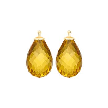 Heinzendorff's Glas facetteret farve70 m/fg sølv - par