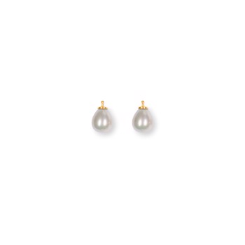 Heinzendorff's Mallorca perle dråbe farve07 m/fg sølv - par