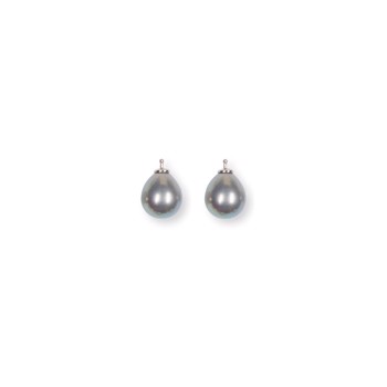 Heinzendorff's Mallorca perle dråbe farve93 m/rh sølv - par