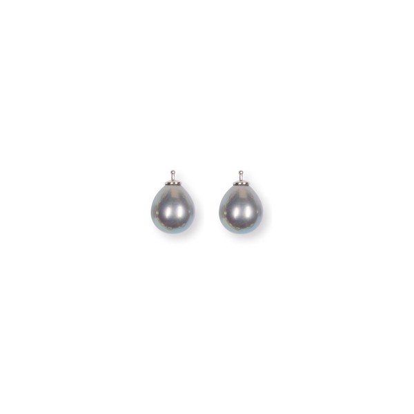 Heinzendorff\'s Mallorca perle dråbe farve93 m/rh sølv - par