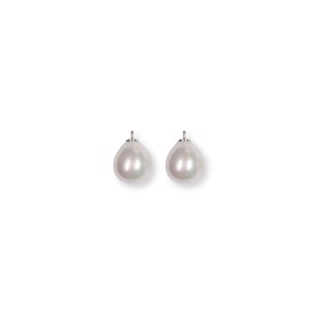 Heinzendorff's Mallorca perle dråbe farve07 m/rh sølv - par