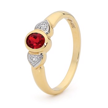 Bee's Ring med rubin