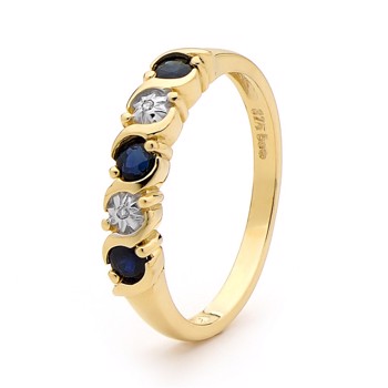 Bee's Ring med safir