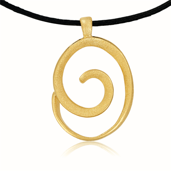 Blicher Fuglsang\'s Halssmykke i forgyldt sølv