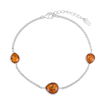 Støvring Design's Sølv armbånd med rav