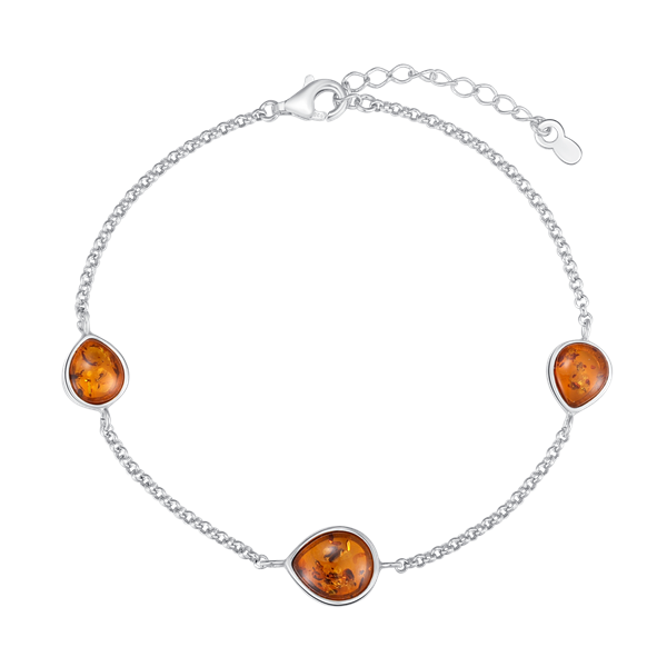 Støvring Design\'s Sølv armbånd med rav