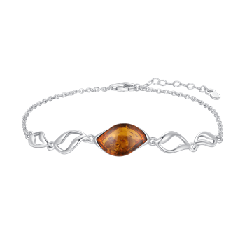 Støvring Design's Sølv armbånd med rav