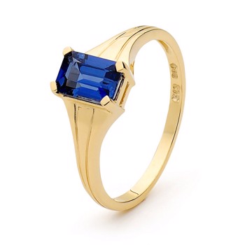Bee's Ring med safir