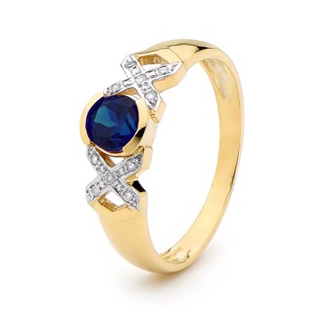Bee's Ring med safir