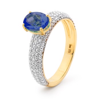 Bee's Ring med safir