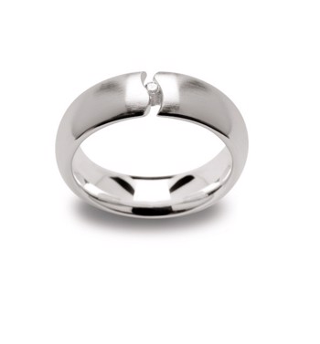 Bastian Inverun's 925/- Ring mat, dia. 0,03CT W-SI