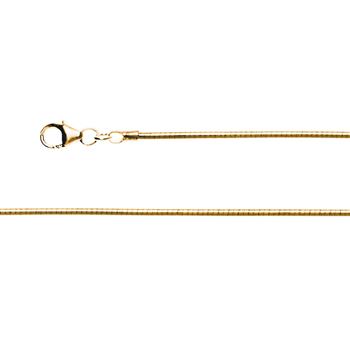 Bastian Inverun's 925/- Omega kæde Tonda karabin, fg 1,6 mm 45cm