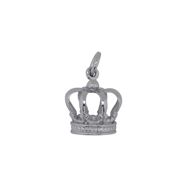 Siersbøl\'s SIERSBØL sølv rhod. vedhæng/charm krone 11mm