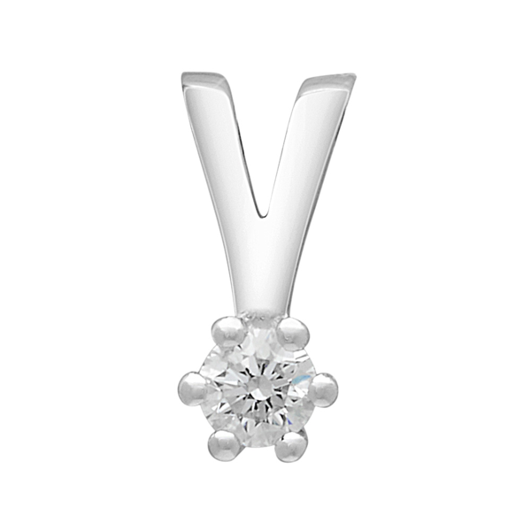 Siersbøl\'s SIERSBØL 14kt. Afrodite hvg. vedhæng m. 0.03ct WSI