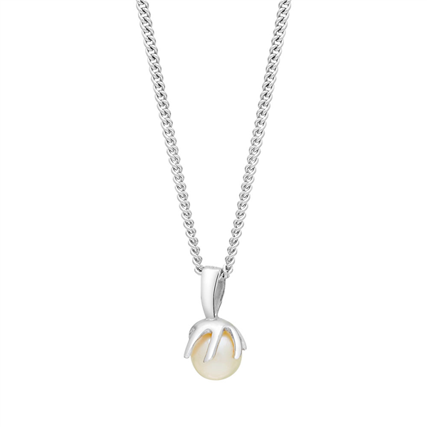 Siersbøl\'s Rhod. sølvvedhæng SWING m/FWP 12mm inkl. kæde