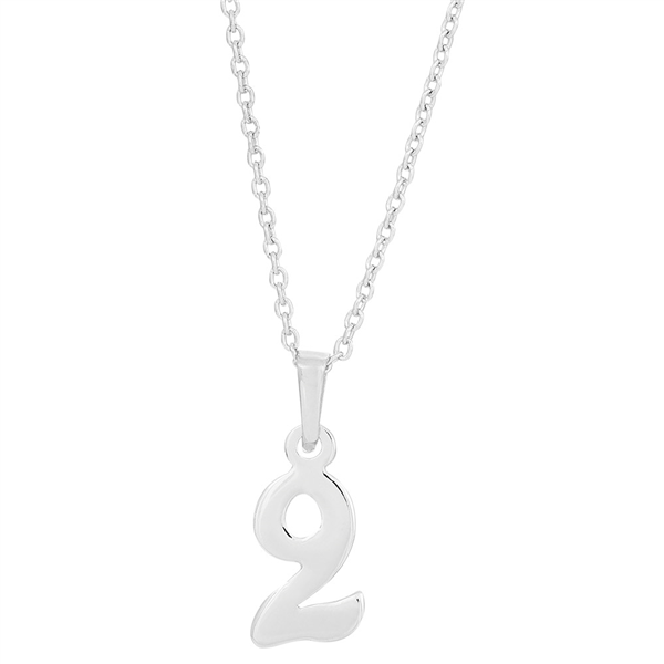 Siersbøl\'s SIERSBØL sølv rhod. vedhæng 2  inkl. kæde