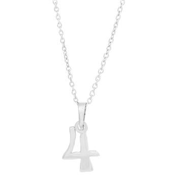 Siersbøl's SIERSBØL sølv rhod. vedhæng 4 inkl. kæde