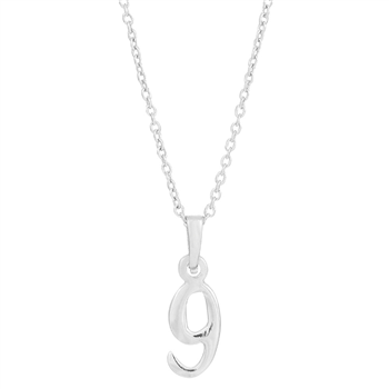 Siersbøl's SIERSBØL sølv rhod. vedhæng 9 inkl. kæde