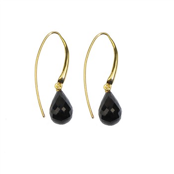 San - Links of Joy's Øreringe - Forgyldt med Spinel 12x8mm Forgyldt pr.par