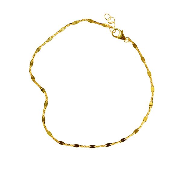 San - Links of Joy\'s 14kt armbånd & halskæde-Mirror kæde 42/45cm