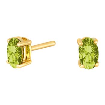 Siersbøl's 14kt. guldørestikker m/peridot