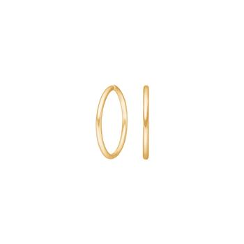 Siersbøl's Forgyldt sølv creol 16mm udvendigt