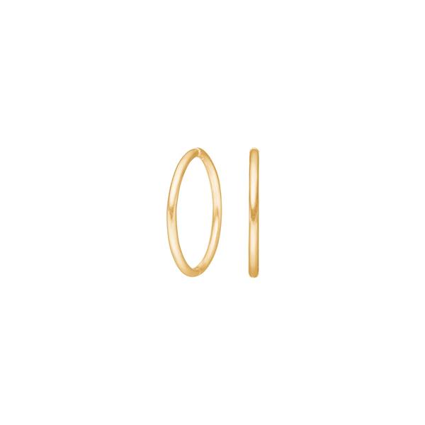 Siersbøl\'s Forgyldt sølv creol 16mm udvendigt