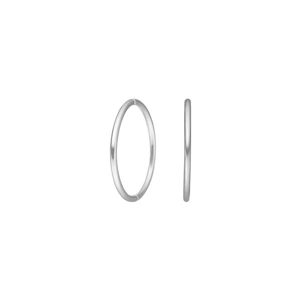 Siersbøl\'s Rhod. sølv creol 18 mm udvendigt