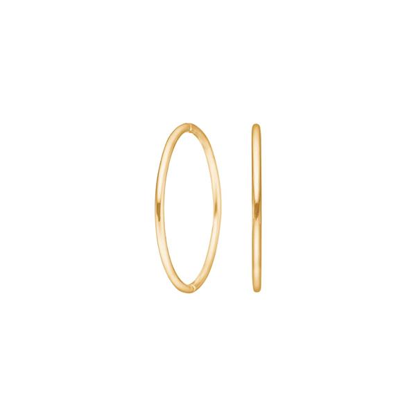 Siersbøl\'s Forgyldt sølv creol 22 mm udvendigt