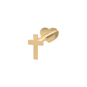 Nordahl's 14kt. Labret-piercing kors PIERCE52 1stk