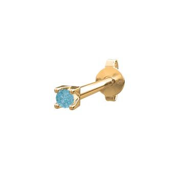 Nordahl's 14kt. guldørestik London topaz PIERCE52 1stk