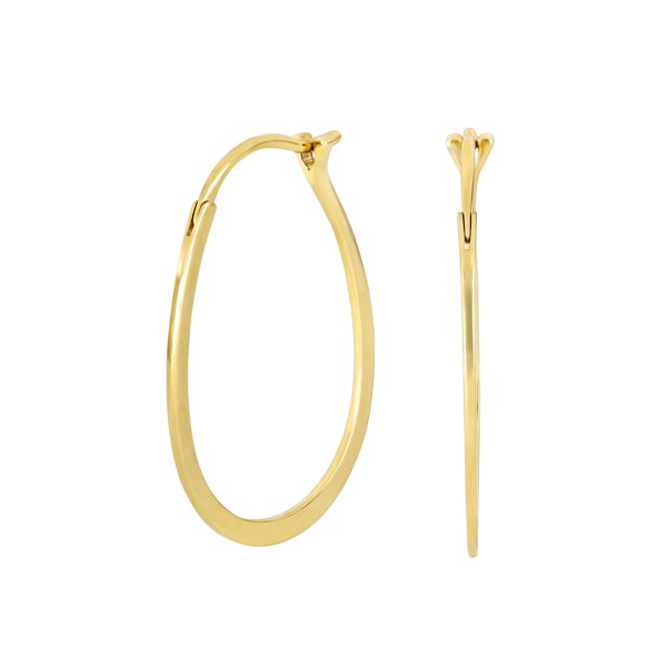 Siersbøl\'s 8 kt. Guld oval creol 20*30mm