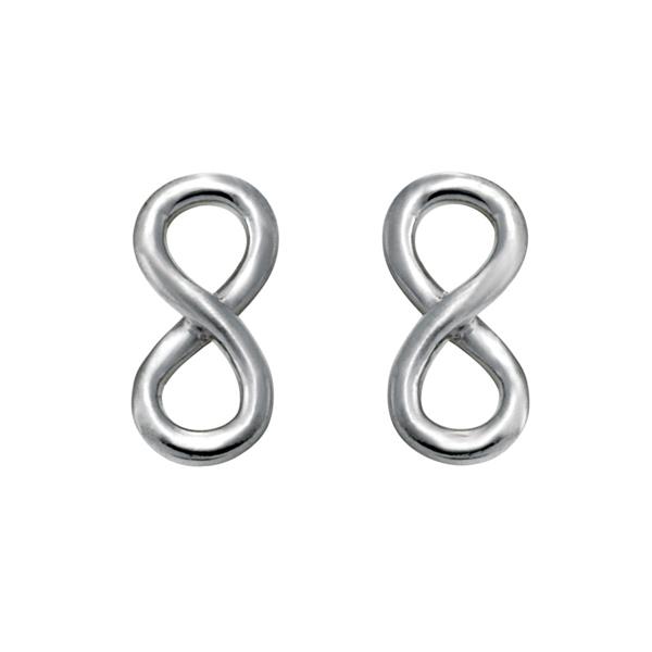 Nordahl\'s Rhod. sølvørestik ETERNITY52, uendelighedstegn