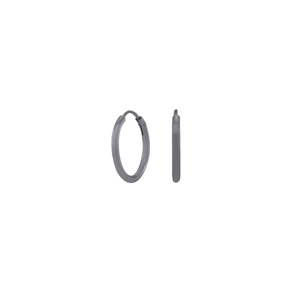 Nordahl\'s Oxideret sølv creol 15mm HOOPS52