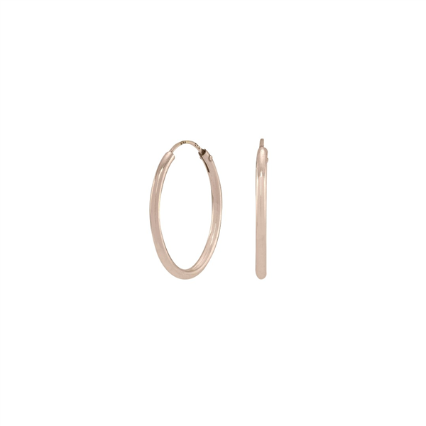 Nordahl\'s Rosa forgyldt sølv creol 20mm HOOPS52