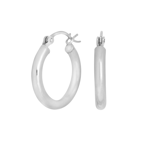 Nordahl\'s Rhodineret sølv creol 20mm FINE52