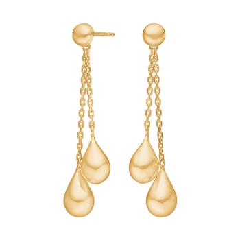 Nordahl's Forgyldt sølv ørehængere DROPS52