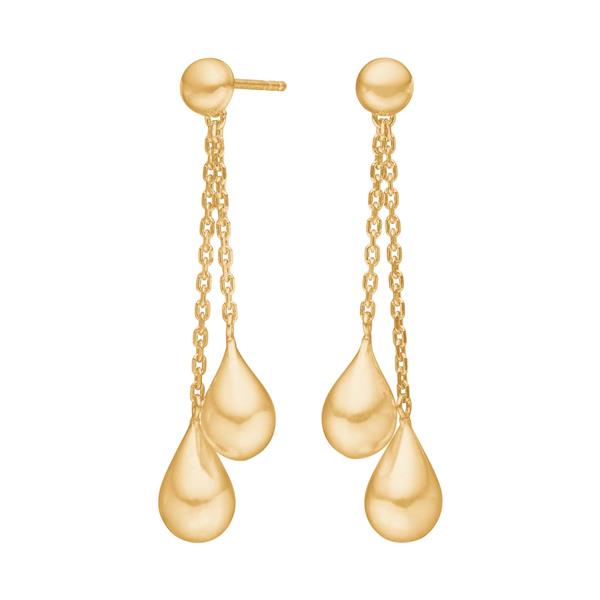 Nordahl\'s Forgyldt sølv ørehængere DROPS52