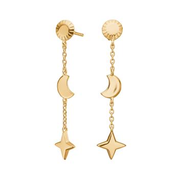 Nordahl's Forgyldt sølv ørehængere UNIVERSE52